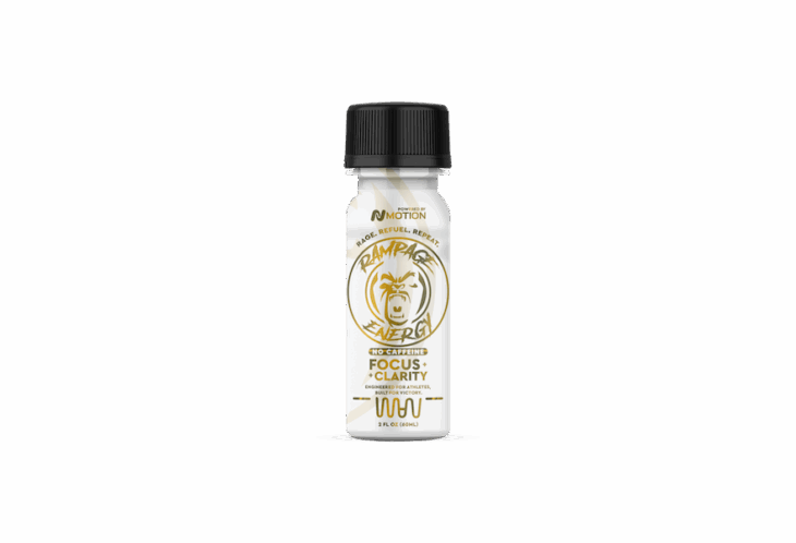 Rampage Energy – White Bottle (Non-Caffeinated) 6-Pack